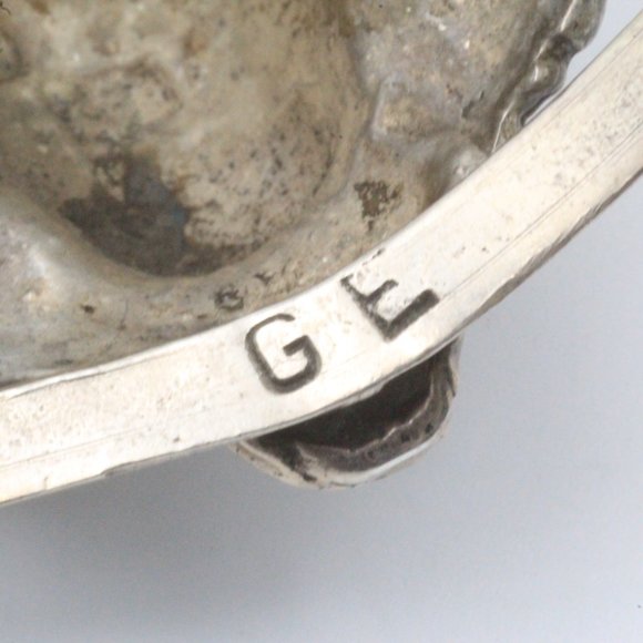 Rare! Gary Edwards Navajo Sterling Silver Trade Beads Buffalo Head Cuff Bracelet - Picture 11 of 11